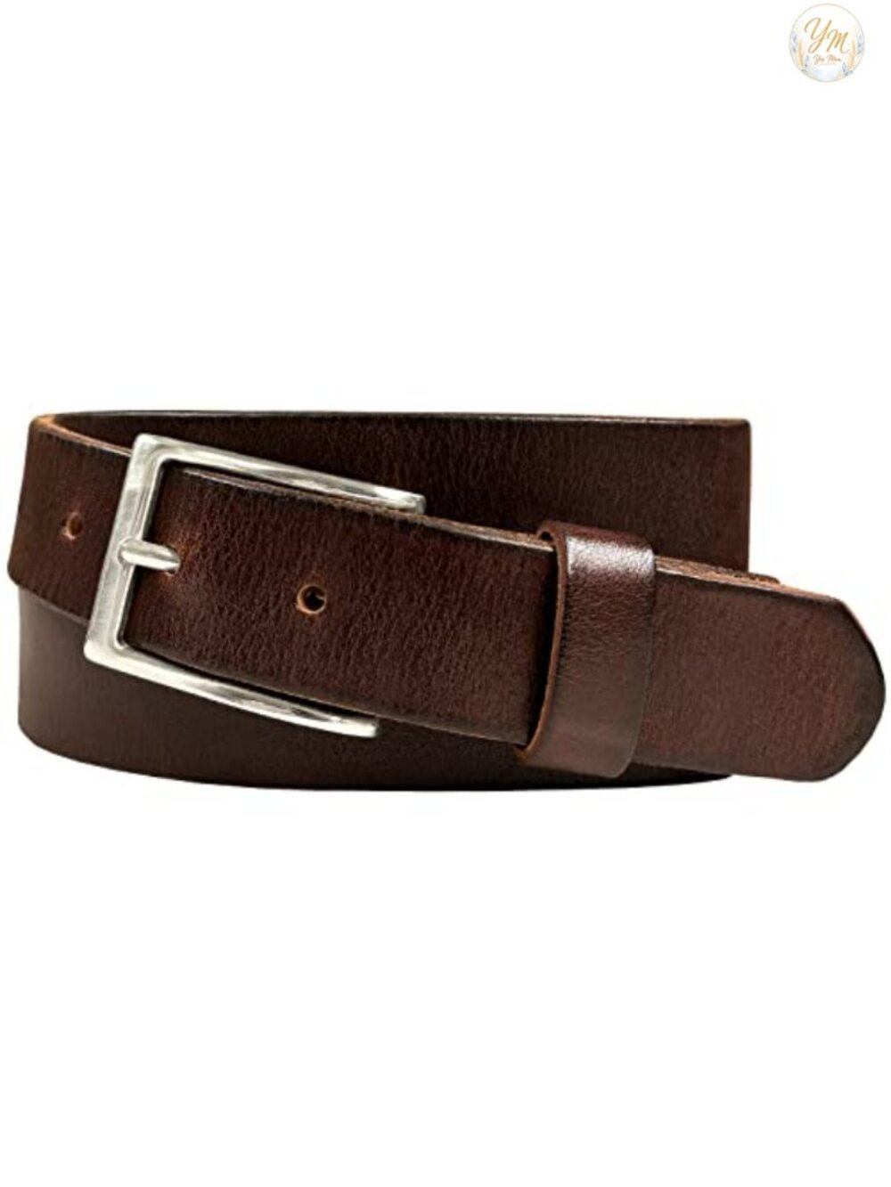 Full Grain Genuine Leather One Piece Casual Dress Belt 30mm Wide